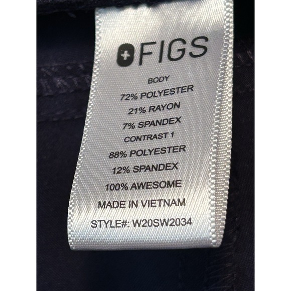 FIGS Pants Women's Medium Blue Scrubs Jogger Technical Uniform Drawstring - Picture 9 of 14